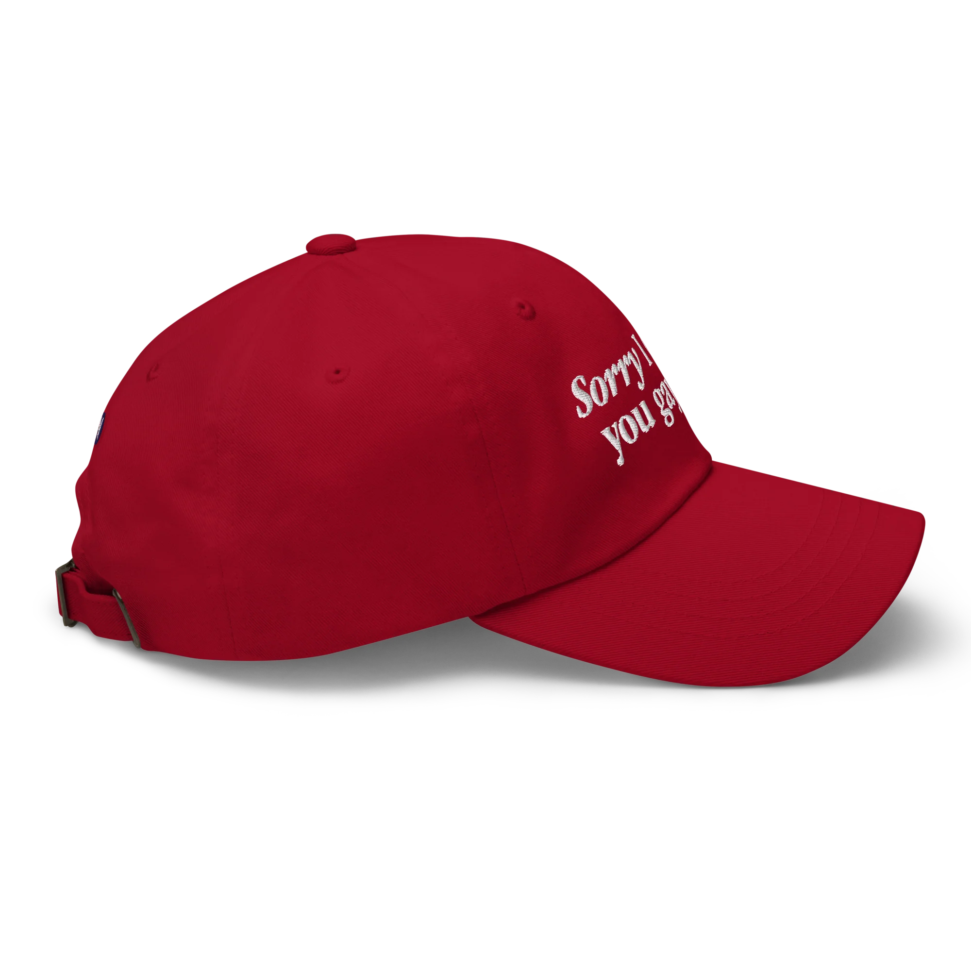Sorry I Called You Gay Dad Hat - Red - Image 3