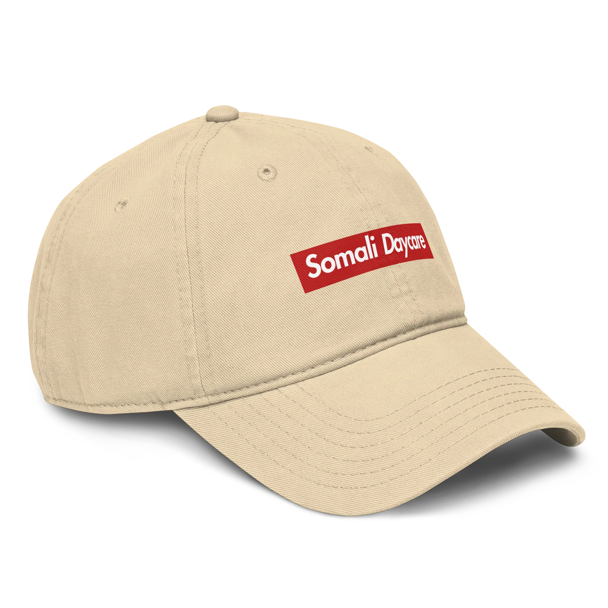 Supreme Somali Daycare Baseball Hat - Khaki - Image 4