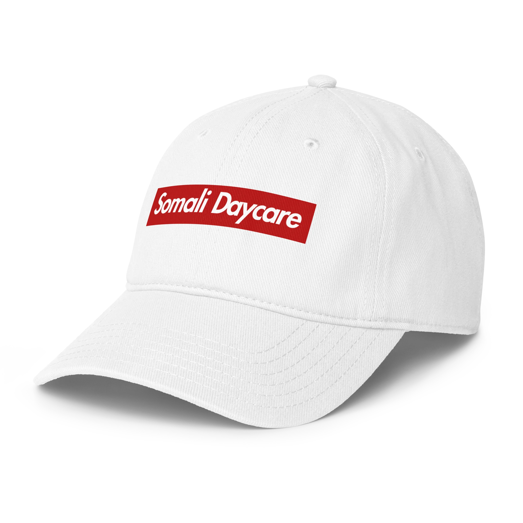 Supreme Somali Daycare Baseball Hat - White - Image 3
