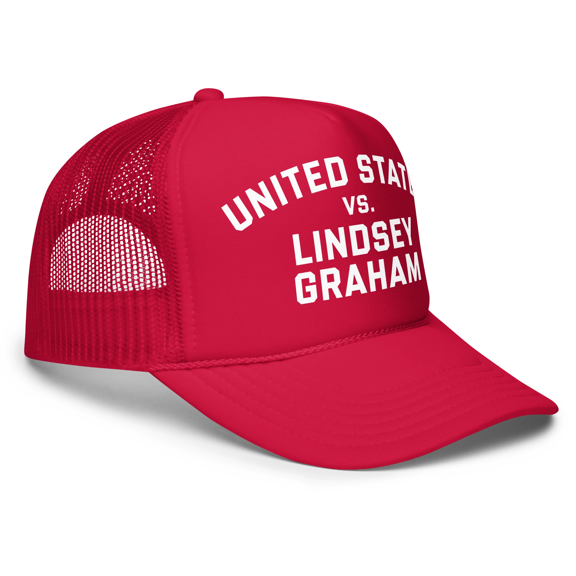 US vs Lindsey Trucker Hat - Red - Image 3